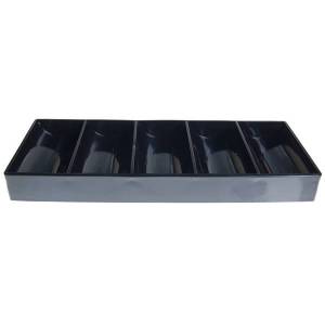 Förvaringsrack "ECO" för 100 pokerspelmarker - i ABS - 5 x 20 pokerspelmarker - utan lock