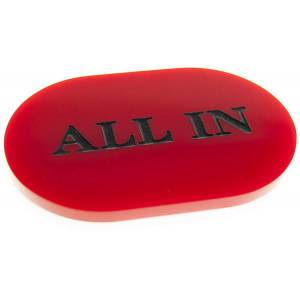 Bicolor "OVALE" All In Button - red or white face - 90x60mm.