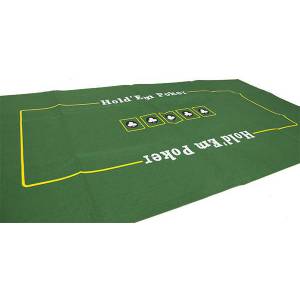 Tapete de poker Hold'Em Poker - 180x90 cm - en fieltro