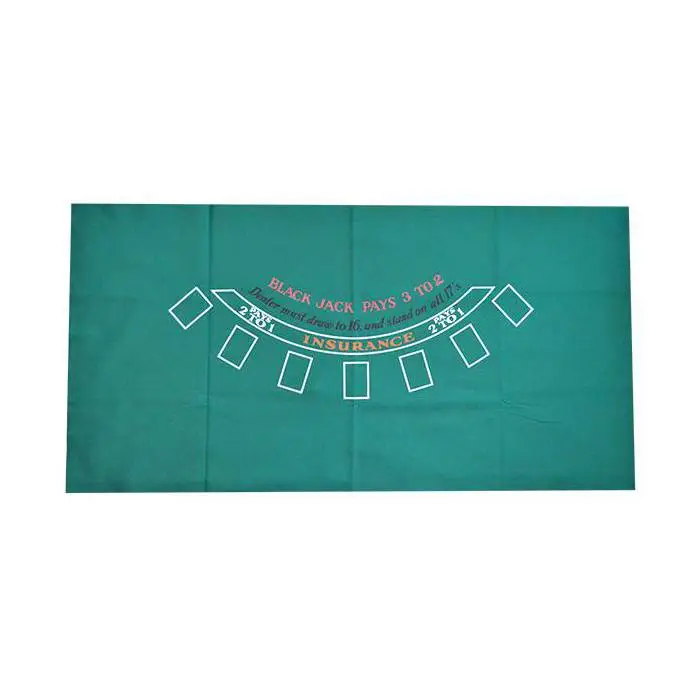 Tapis de black jack demi-lune 185 x 95 cm