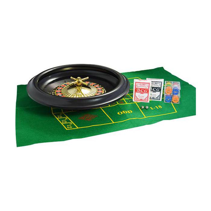 Jeu De Roulette Casino Complet - 100 Jetons, Roulette, Râteau, Tapis - Ambiance Casino à La Maison - 5