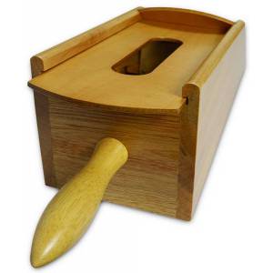 Luxueuze houten "WOOD" spelkaarthouder - Natuurlijk hout - voor 8 kaartspellen