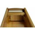 Zoccolo di lusso "WOOD" - in Legno Naturale - per 8 mazzi di carte