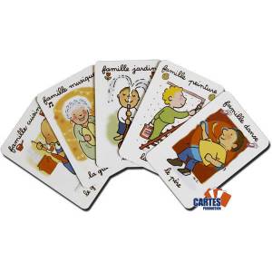 Jeu des 7 familles : Loisirs - jeu de 42 cartes cartonnées plastifiées - 7 familles de 6 cartes