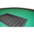 Black Jack table "ÉCO" - plain felt - folding legs - with chip storage rack