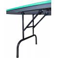Black Jack table "ÉCO" - plain felt - folding legs - with chip storage rack