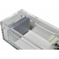 Opbergdoos "ACRY" - acryl - 8 spellen - metalen handvat - sleutelslot