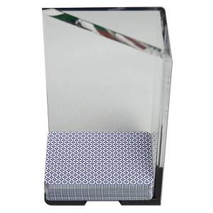 Kartenhalter für Black Jack "8 DECKS" - aus PVC - für 8 Kartenspiele à 54 Karten.