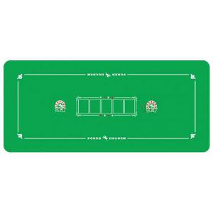 Tapis de poker STUDSON en feutrine et caoutchouc – 126x57cm -pour 6 à 8 joueurs – avec ligne de bet et emplacement pour le flop