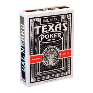 Dal Negro Texas Poker Monkey – jeu de 54 cartes 100% plastique – format poker – 2 index jumbo