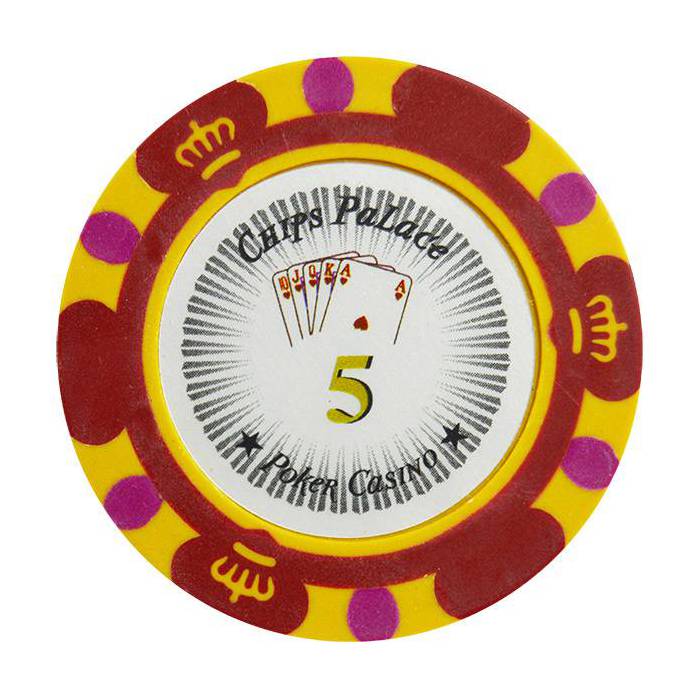 Jeton de poker CROWN - en clay composite avec insert métal - 14g – en vente à l'unité