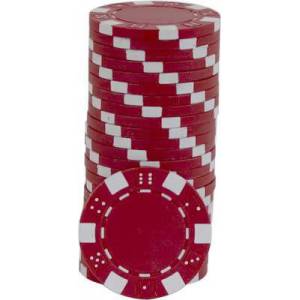 Jetons de poker DICE - en ABS avec insert métallique – rouleau de 25 jetons  – 11
