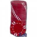 Jetons de poker DOUBLE DICE AND STRIPES - en ABS avec insert métallique – rouleau de 25 jetons  – 11