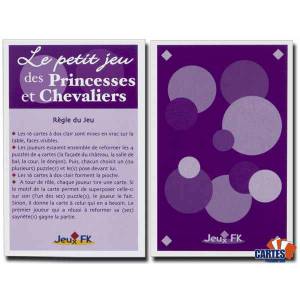 Le petit jeu des Princesses et Chevaliers - jeu de 32 cartes cartonnées plastifiées -100 x 65 mm