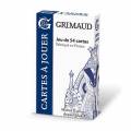 Spielen wir eine Runde Poker? - Grimaud Origine-Box - 1 Spielkarten-Set mit 54 laminierten Kartonkarten - Mini-Jetons.