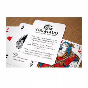Facciamo una partita a poker? - cofanetto Grimaud Origine - 1 mazzo di 54 carte plastificate - gettoni mini