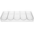 CLASSIC Storage Rack for 100 poker chips - acrylic - 5 x 20 poker chips - without cover