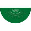 Tapis de "BLACK JACK" - 140 x 70 cm - jersey néoprène - Demi-lune - 4 couleurs
