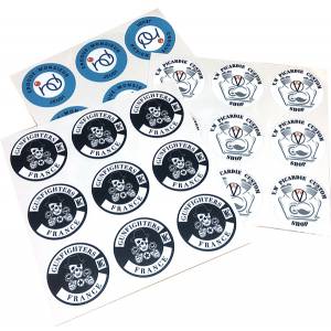 Stickers pour jetons de poker ABS