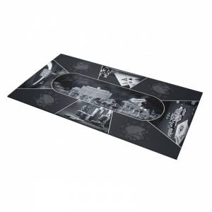 Tapete de Poker "LAS VEGAS DESIGN" - rectangular - 3 tamaños - 8/10 plazas - jersey de neopreno