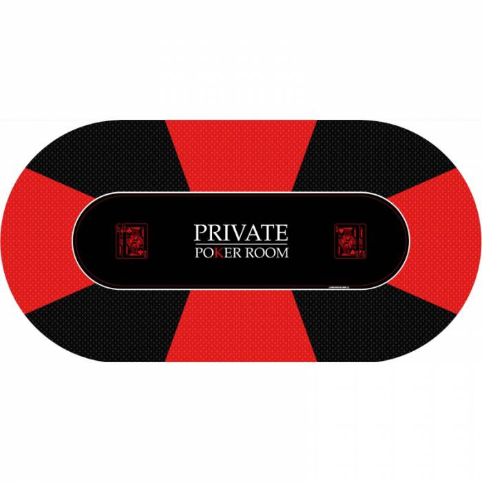 Tapis de Poker "Private Poker" - ovale - 8 places
