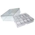Storage rack for 200 poker chips - made of plexiglass.