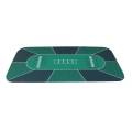 "Poker Hand Ranking" Poker Mat - rectangular - 180 x 90 cm - 10 seats - neoprene jersey