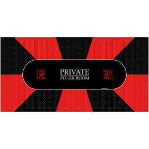 Poker-Teppich "PRIVATE POKER" - rechteckig - 8/10 Plätze - 3 Größen - Neopren-Jersey.