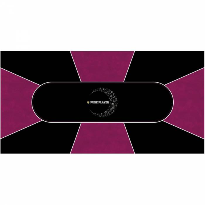 Tapis de Poker "Luna Pure Player" - rectangulaire - 8 places - 180 x 90 cm - jersey néoprène