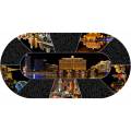 Poker Matta "VEGAS BY NIGHT" - oval - 3 storlekar - 8/10 spelare - neopren jersey