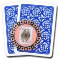 Card-Guard "POKER HO" - in brass - 2 different faces - 50mm diameter