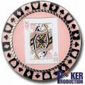 Card-Guard "POKER HO" - in brass - 2 different faces - 50mm diameter