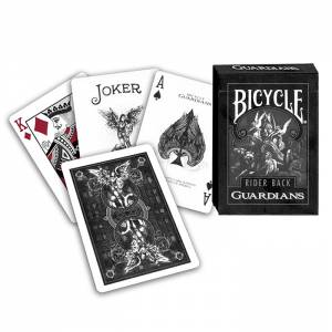 Bicycle "GUARDIANS"- jeu de 56 cartes cartonnées plastifiées – format poker – 2 index standards