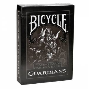 Bicycle "GUARDIANS"- jeu de 56 cartes cartonnées plastifiées – format poker – 2 index standards