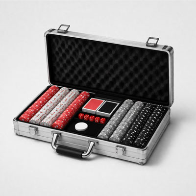 Pokerbricka med 400 marker