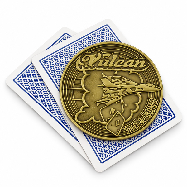 mosiężny card guard do pokera