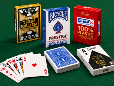 Pokerkarten aus 100 % Kunststoff: der Markenvergleich